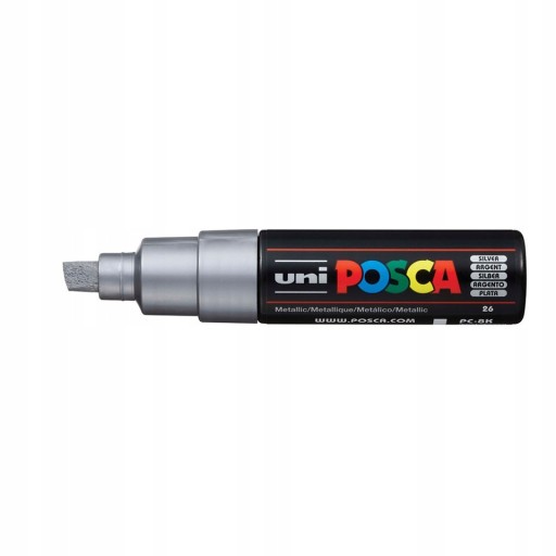 ZNAČOVAČ s farbou UNI POSCA PC-8K SILVER