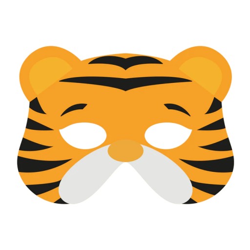 Plstená maska Tiger CARNEVAL kostým párty