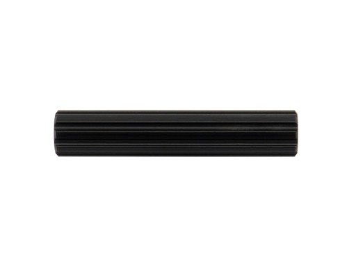 GOMBÍK NÁBYTKOVÁ KĽÚČKA ČIERNA, FRÉZOVANÁ, RYBNÉ KOVOVÉ PRUHY T-T-TYČ 60 MM