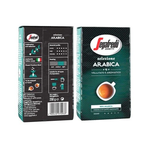 Segafredo Selezione Arabica mletá káva 250g