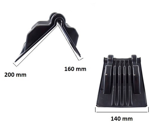 L6F95 OCHRANNÝ ROH PRE BALOVÉ PALETY BLACK ANGLE BAR 88145