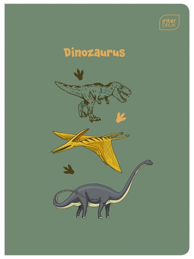 4 X ZÁPISNÍK A5, 32 STR., MRIEŽKA S OKRAJMI, DINOSAURY