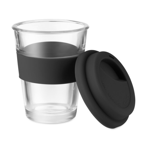 350 ml sklenený hrnček so silikónovým vrchnákom!!