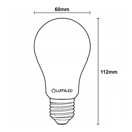E27 LED žiarovka 11W = 100W 1521lm 3000K Teplá biela MILK FILAMENT
