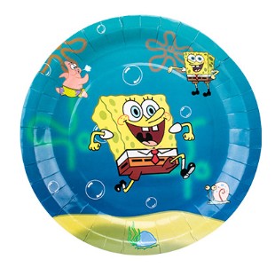 JEDNORÁZOVÉ TANIERE SPONGEBOB TANIER 10 KS