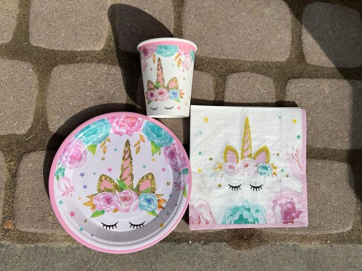 Narodeninové poháre Unicorn 6 kusov
