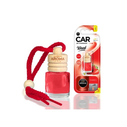 VÔŇA DO AUTA AROMA AUTOWOOD 6ML JAHODA OSVIEŽOVAČ DO AUTA