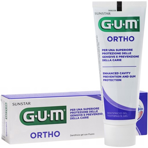 SUNSTAR GUM ORTHO ZUBNÁ PASTA 75 MINT ML PRE ORTODONTICKÉ PRÍSTROJE