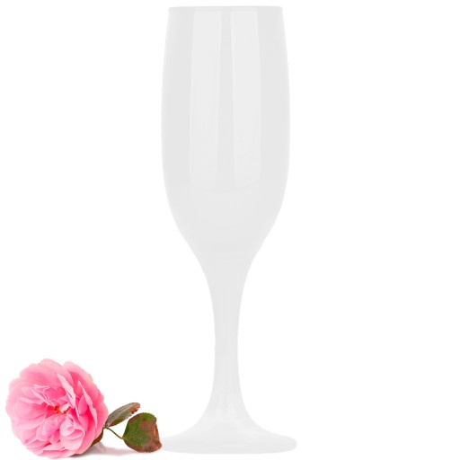 Biely pohár na šampanské 150 ml