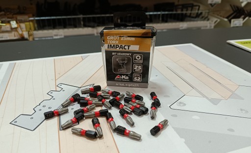 Nárazová špička bitov pre K2 Impact TX27 TORX T-27 S2 skrutkovač T-27 S2 25mm