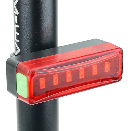 Lampa, zadná cyklistická lampa USB 300lm - LED