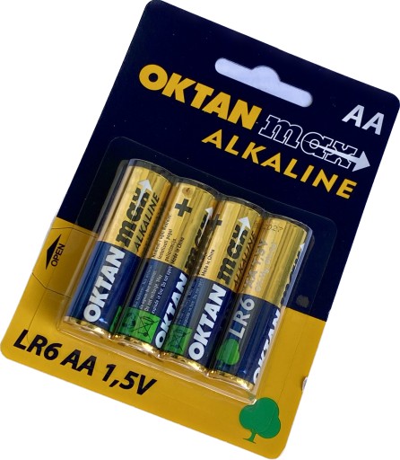 Alkalická batéria Oktánová AA (R6) 4 ks.