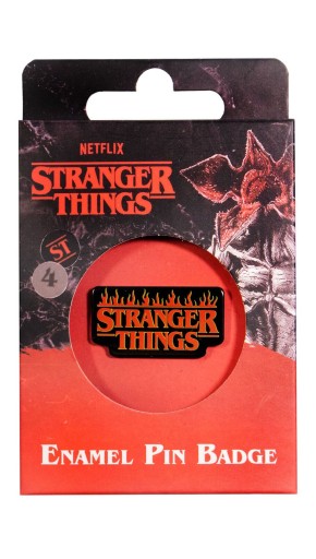 Kovový špendlík na oblečenie Stranger Things Fire