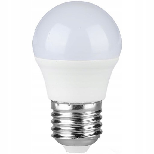 V-TAC LED ŽIAROVKA SMD E27 4,5W G45 P45 NEUTRÁLNA GUĽA 470lm 4000K