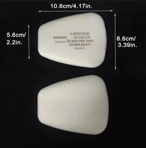 Filter masky 6200 7502 6800 1ks bavlna 5N11
