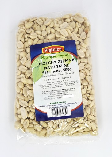 Arašidy prírodné BEZ SOLI 500g PIATNICA