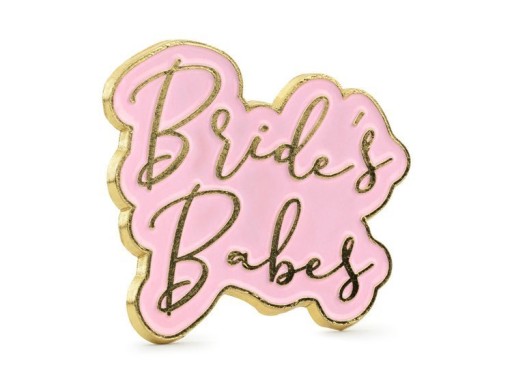 BRIDE'S BABES PINK BAKALÁRSKY PARTY PIN