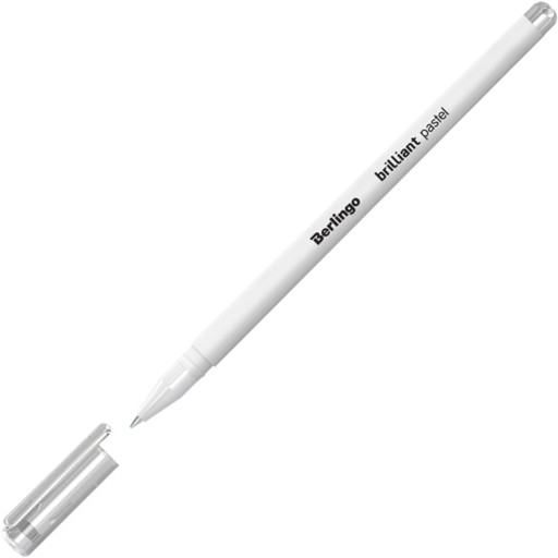 Brilantné pastelové gélové pero 0,8 mm biele 5 ks