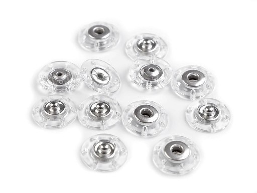 Kovové západky pr. 20mm TRANSPARENTNÉ 1 kus