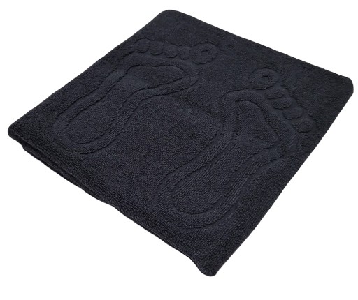 KÚPEĽŇOVÝ UTERÁK NA NOHY YORK 50x70 ČIERNA 650g/m2