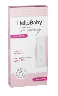 HelloBaby Plate tehotenský test, 1 kus