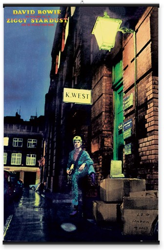 David Bowie Ziggy Stardust hudobný plagát na stenu plagáty 61x91,5 cm