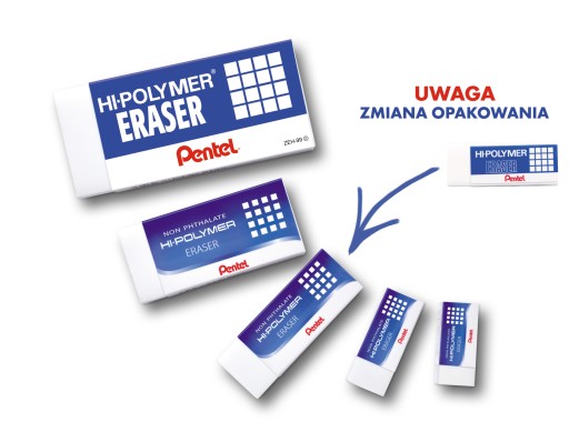 Stredná guma na ceruzky ZEH-10 Pentel