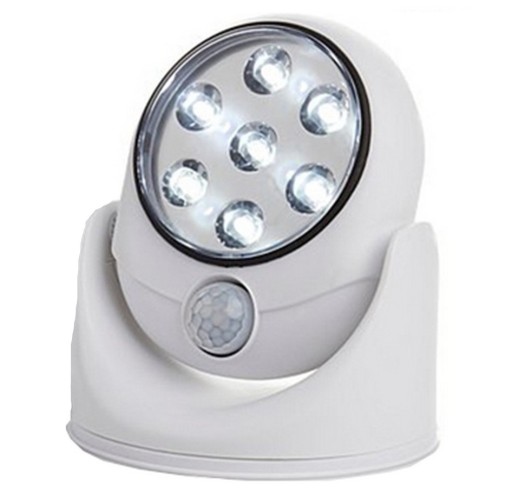 BEZDRÔTOVÁ LAMPA NOČNÁ LAMPA 7 LED SO SNÍMAČOM POHYBU NA BATÉRIU 360