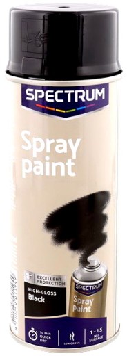 FARBA V STRIEKU LESK ČIERNY AKRYLOVÝ LAK 400ML