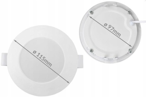 Plochá lampa SLIM LED 6W panel studenej farby pre zavesený strop