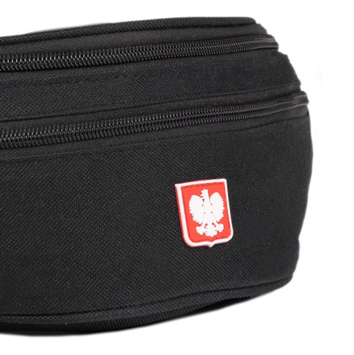 Pánska látková taška cez pás so zipsom