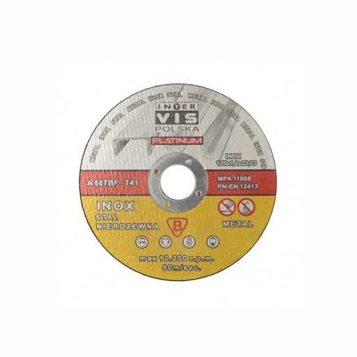 Rezný kotúč Oceľ/Inox Inter-Vis IVMIC12510 125x22,2 mm ŠANCA!!!