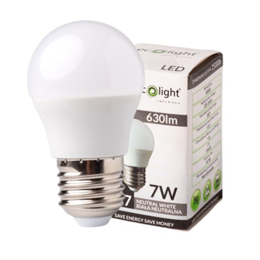 CorePro Lesk LED žiarovka P48 E27 7W 4000K 806lm Philips