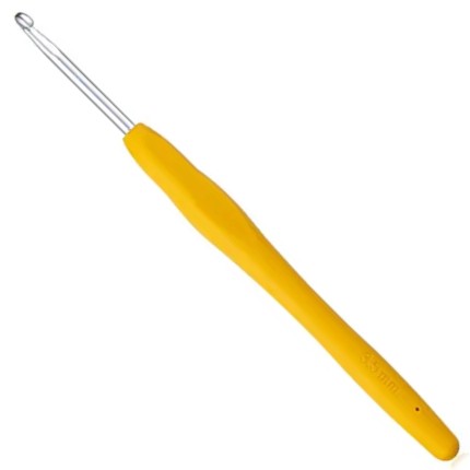 ERGONOMICKÝ Háčik na háčkovanie s 3,5 mm silikónovou rukoväťou