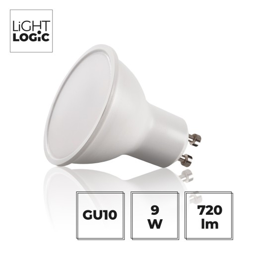 1 ks GU10 LED žiarovka 9=70W teplá halogénová WW