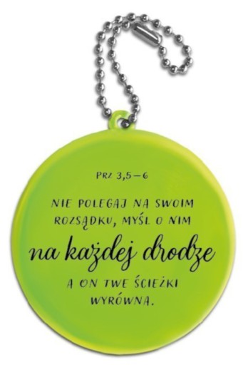 Reflexný prívesok Dôveruj Bohu celým svojím srdcom