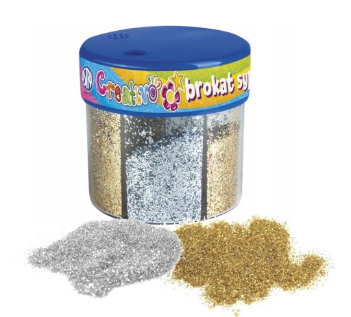 Ozdobné trblietky v dóze ZLATO/STRIEBOR 50 g