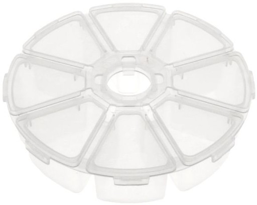Okrúhly organizér, priemer 10,5 cm, 8 priehradiek, OR5