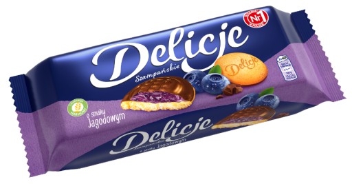 Delicje Szampańskie s príchuťou bobule 147 g