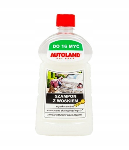 AUTOLAND ŠAMPÓN NA STAROSTLIVOSŤ O AUTO S VOSKOM 500ML 16 UMYTÍ
