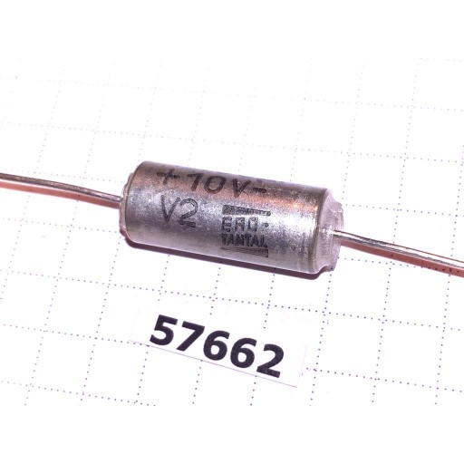 Tantal 100uF 10V 20% 8x17 ERO MIL-ETS CS13 os.