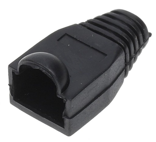 KRYT ZÁSTRČKY RJ-45 RJ45/WP-C*P10 - ČIERNA 10 ks.