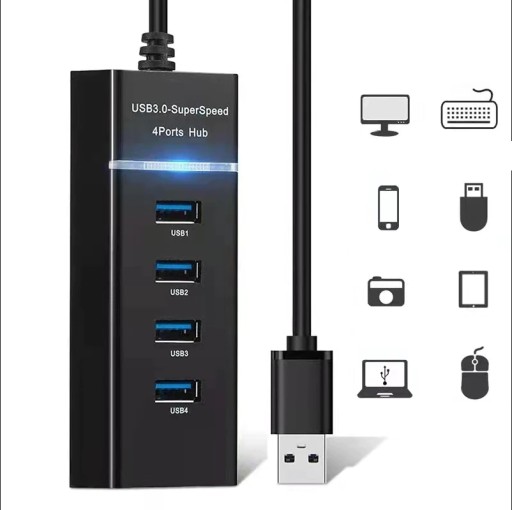 SPLITTER PORT SPLITTER HUB 4x USB 3.0