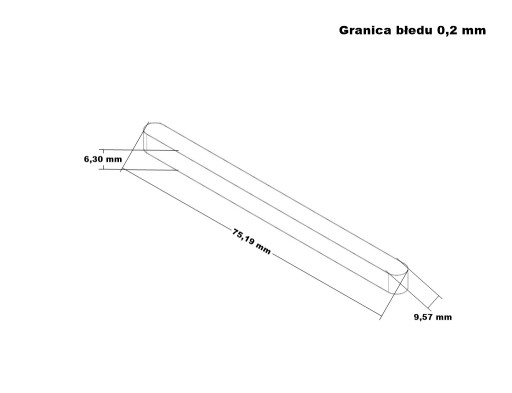 Prívod 6,35x9,53x75 Wiśniowski