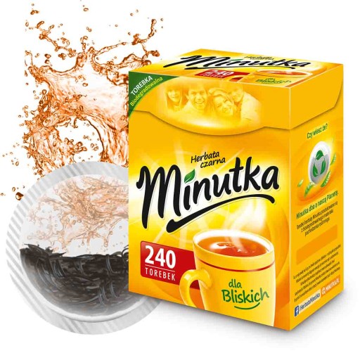 Expres čierny čaj Veľké balenie Poľský čaj 240T Minútka
