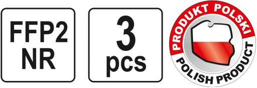 Tvarované filtračné polomasky, ventil FFP2/KZ, 3 ks