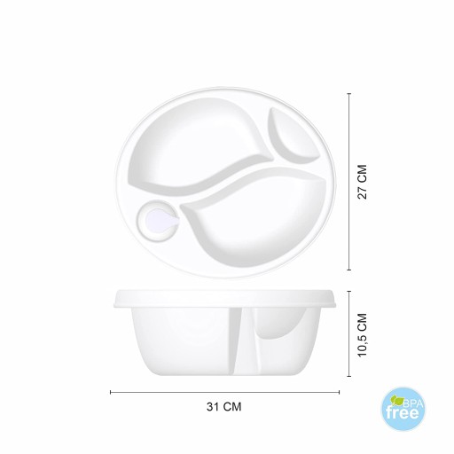 Hygienická miska, 3 priehradky Organizér