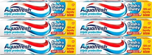 Zubná pasta Aquafresh Triple Protection Fresh And Minty Toothpaste 125 ml