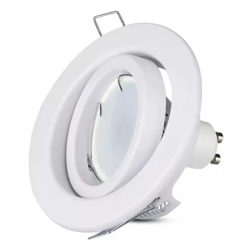 V-TAC GU10 Očko okrúhle pohyblivé biele VT-7227