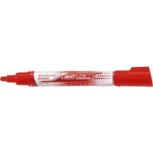 BIC Za sucha zmazateľný fix Pigment na biele tabule ČERVENÁ VYDRŽÍ DLHO